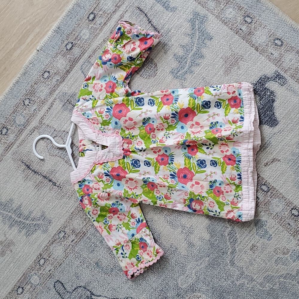 Ruffle Butts Baby Girls Floral Tunic Swim Beach Cover-up Sz18-24m